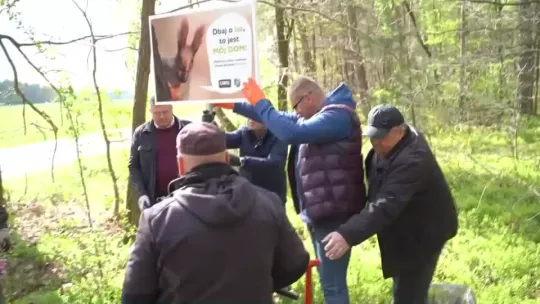 Sprzątanie lasu w Sawkach