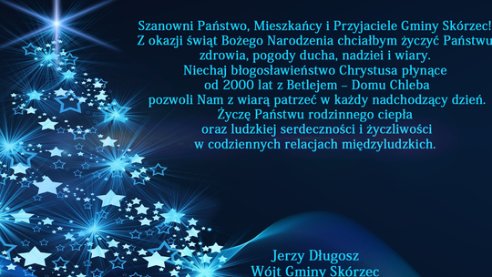 Życzenia świąteczne od Wójta Gm. Skórzec