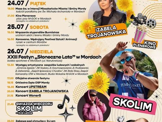 Dni Miasta i Gminy Mordy już w najbliższy weekend!