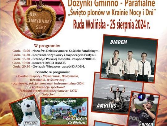 Dożynki Gminno-Parafialne w Rudzie Wolińskiej