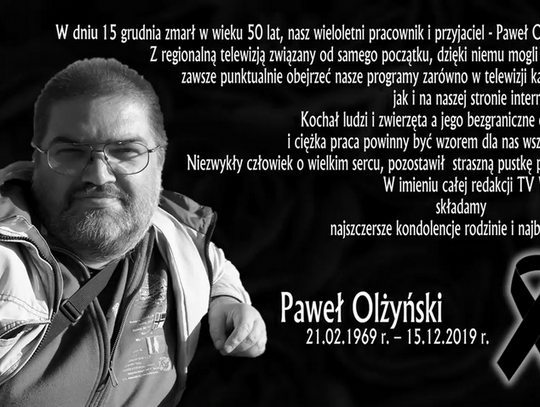 Druga rocznica śmierci Pawła Olżyńskiego