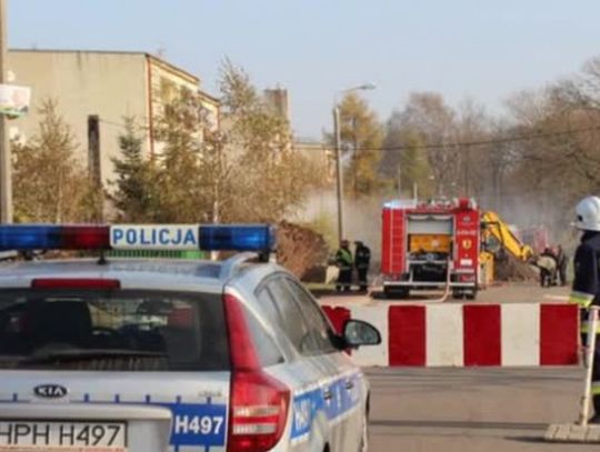 Ewakuacja  i wyciek gazu na Wiejskiej w Sokołowie Podlaskim