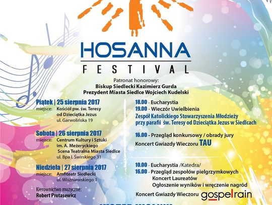 HOSANNA FESTIVAL / NASZ PATRONAT