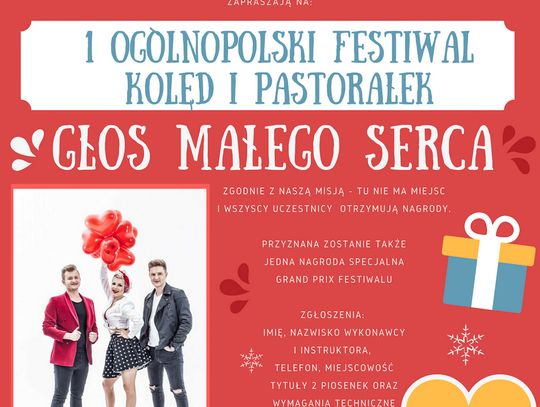 I Ogólnopolski Festiwal Kolęd i Pastorałek "Głos Małego Serca"