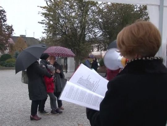 Kobiety protestowały w Białej Podlaskiej