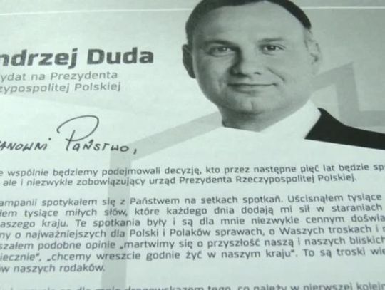  List Andrzeja Dudy do Polaków