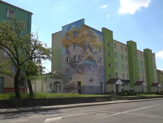Lotniczy mural w Białej Podlaskiej