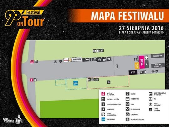 Mapa Festiwalu w Białej Podlaskiej