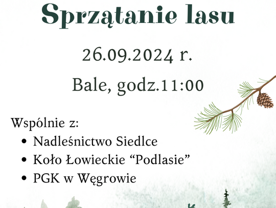 Mokobody: Akcja sprzątania lasów w Balach