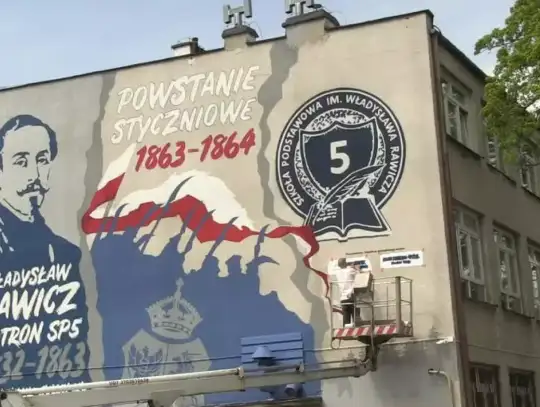 Nowy mural w SP nr 5 w Siedlcach