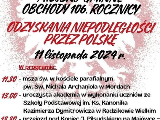 Obchody Święta Niepodległości w Mordach