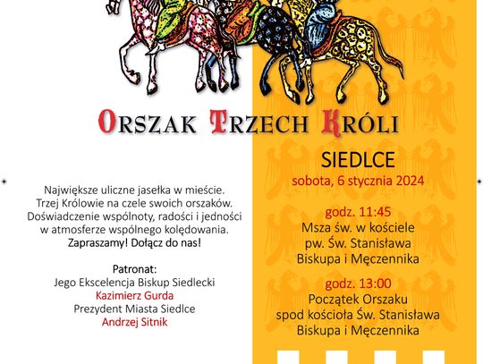 Orszaku Trzech Króli - Siedlce 2024