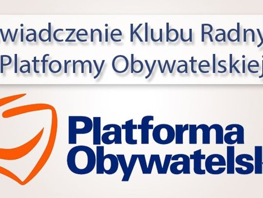 Oświadczenie Klubu Radnych PO