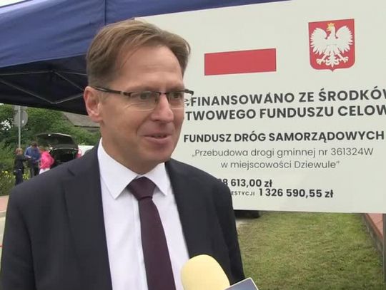 Otwarcie ul. Długiej w Dziewulach