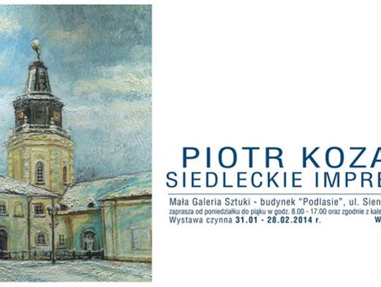 Otwarcie wystawy prac plastycznych Piotra Kozaka