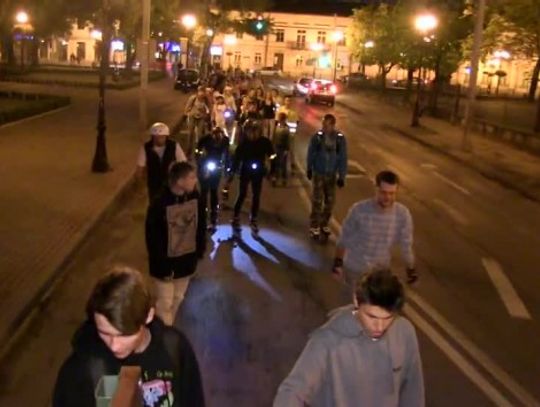 Pierwszy nightskating Siedlce zaliczony