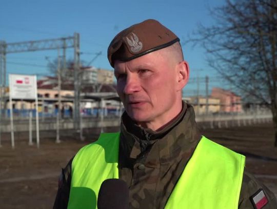 Pociąg z uchodźcami w Siedlcach