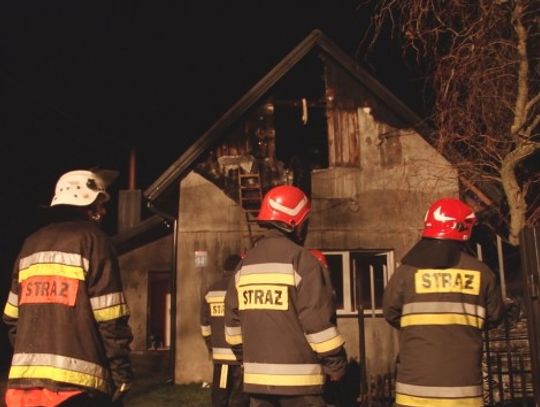 Pożar domu mieszkalnego w Niwiskach