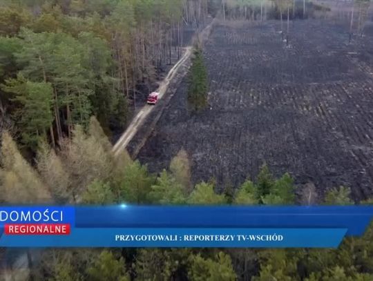 Pożar lasu - Sławatycze