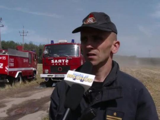 Pożar na terenie gminy Suchożebry
