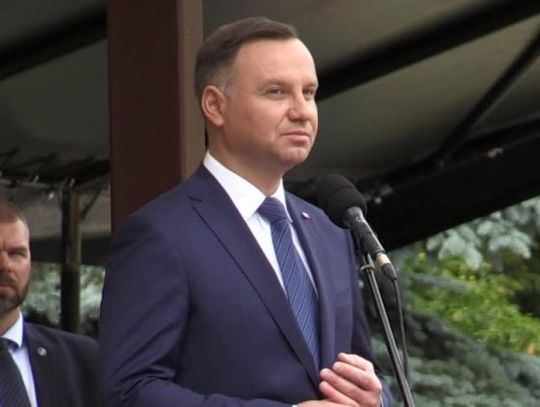 Prezydent Andrzej Duda przyjechał do Mińska Mazowieckiego.