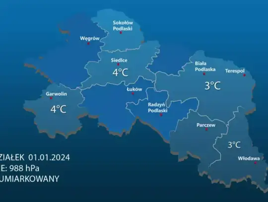 Prognoza Pogody - 1 stycznia