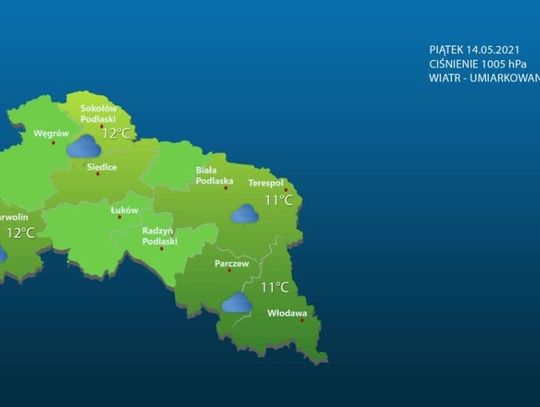 Prognoza pogody - 12 maja