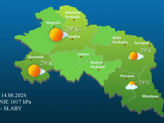 Prognoza Pogody - 12 sierpnia