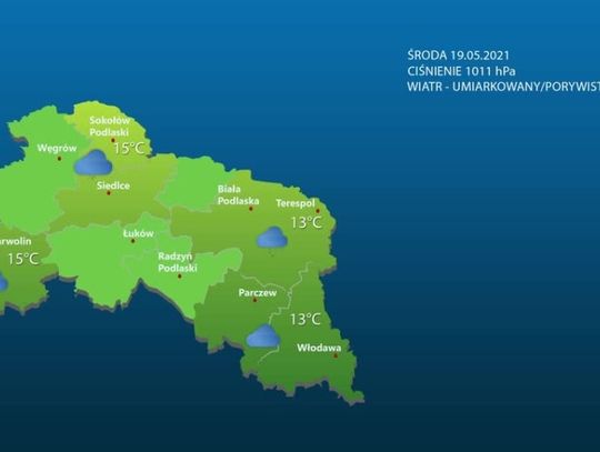 Prognoza pogody - 17 maja