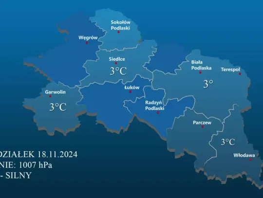 Prognoza Pogody- 18 listopada