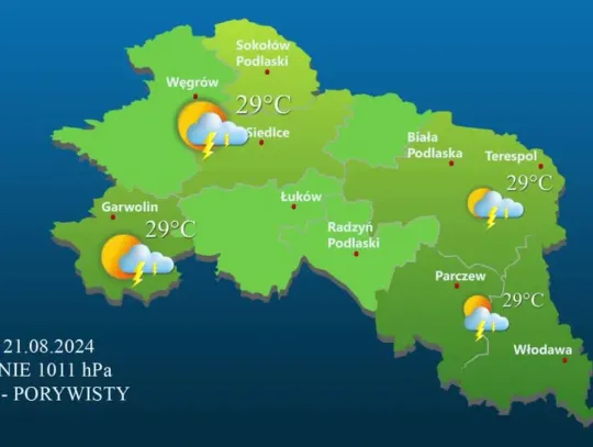 Prognoza Pogody - 19 sierpnia