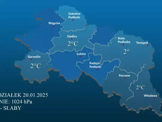 Prognoza Pogody - 20 stycznia