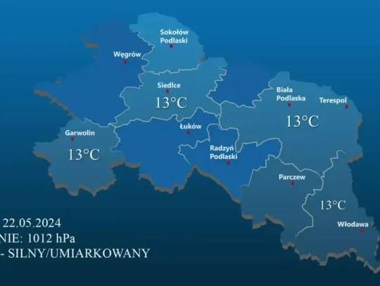 Prognoza Pogody - 22 maja