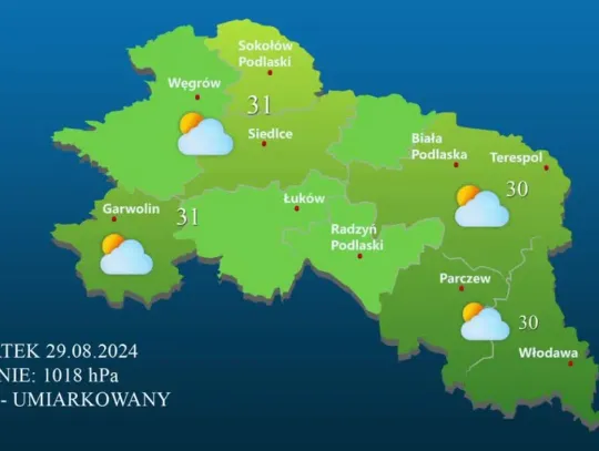 Prognoza Pogody - 28 sierpnia