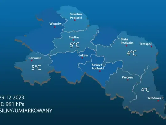 Prognoza Pogody - 29 grudnia