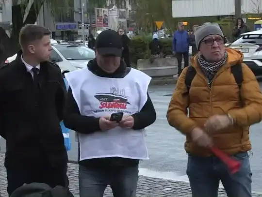 Protest w Siedlcach przeciwko likwidacji Zakładu Linii Kolejowych