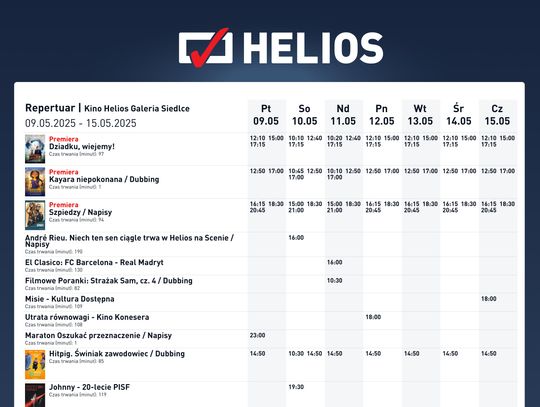 Repertuar Kina Helios