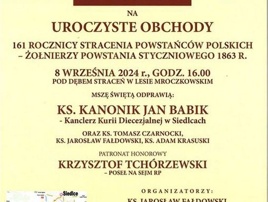 Rocznicowe uroczystości po Dębem Straceń w Lesie Mroczkowskim