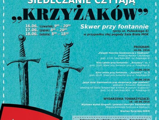 Siedlczanie czytają "Krzyżaków"