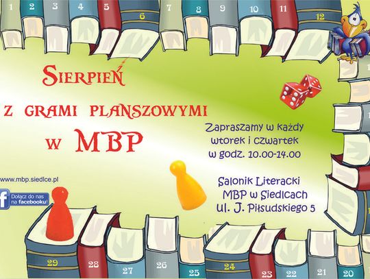 Sierpień z grami planszowymi w MBP