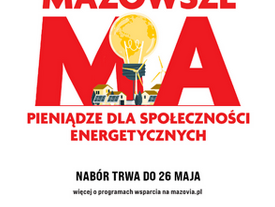 Społeczności energetyczne ze wsparciem Mazowsza – ostatnie dni na zgłoszenia!