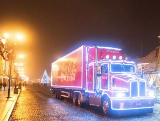 Świąteczna ciężarówka Coca-Cola w Siedlcach