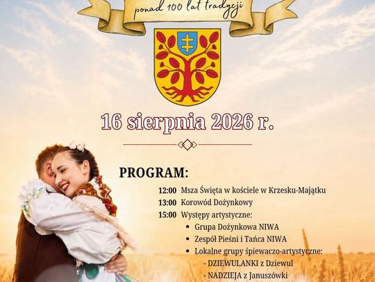 Tegoroczne Dożynki w Gminie Zbuczyn już 16 sierpnia!