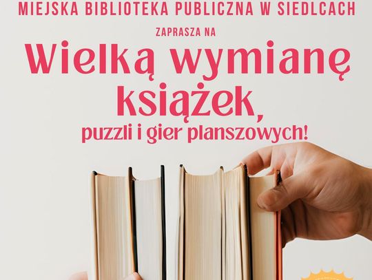 Wielka wymiana książek, puzzli i gier planszowych