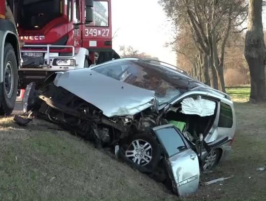 Wypadek na DK2 w miejscowości Tłuściec 