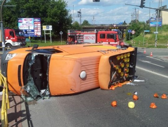 Wypadek na skrzyżowaniu ul.Składowej i Łukowskiej