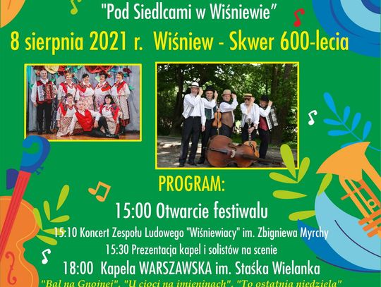 XV Festiwal Kapel Ludowych "Pod Siedlcami w Wiśniewie"