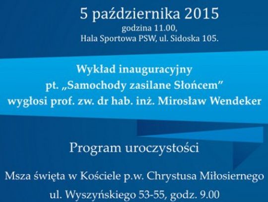 XVI Inauguracja Roku Akademickiego 2015/2016