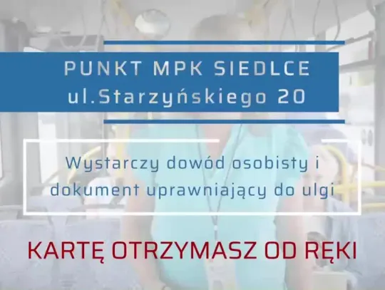 Zamów bezpłatnie Siedlecką Kartę Miejską