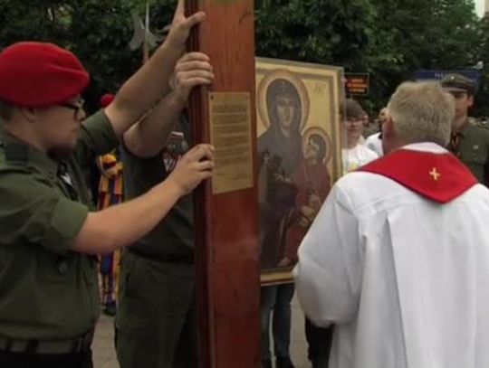 Znaki Światowych Dni Młodzieży w Siedlcach